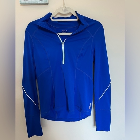 Zella Lightweight Athletic Pullover Size Medium Blue - Picture 1 of 8